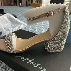 Blue by Betsy Johnson sparkle heels